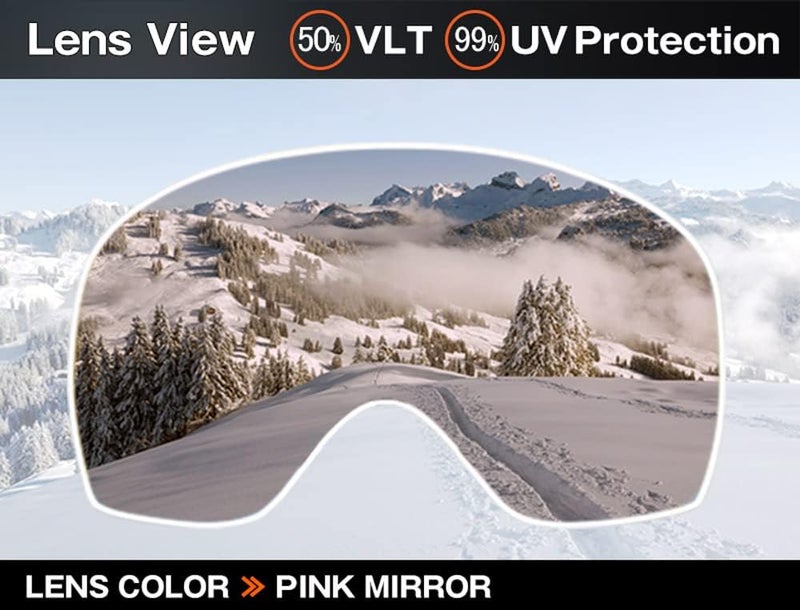 ZEROTECH Compatible Replacement Lens for Oakley Splice Snow Goggles Mirror type - Image 2